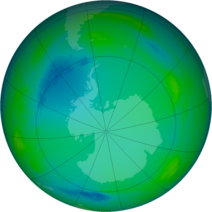 Ozone Map 1991-07-12
